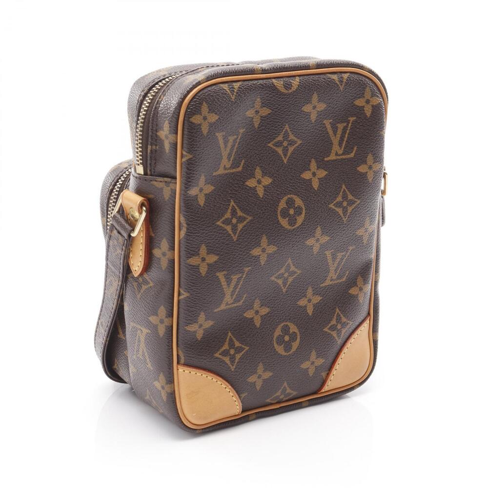 Louis Vuitton Amazon Shoulder Bag Canvas Leather Monogram Brown